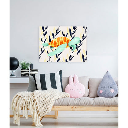 Oopsy Daisy Meghann O'Hara Tom The Sea Turtle 14-Inch Canvas Wall Art