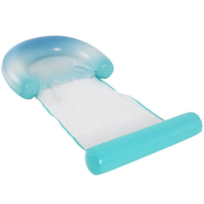 Deluxe Mesh Sun Chair with Footrest - Blue Ombre