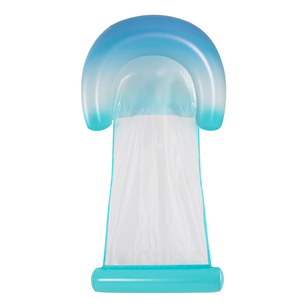 Deluxe Mesh Sun Chair with Footrest - Blue Ombre