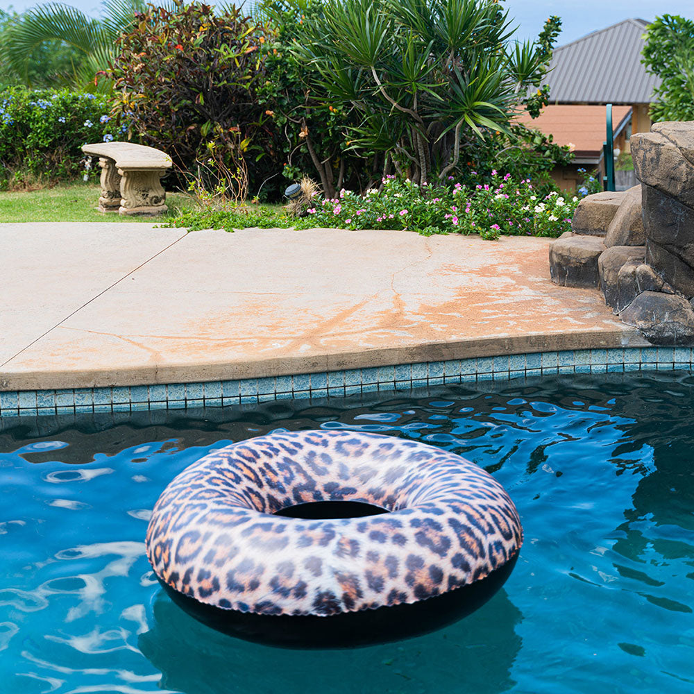 Safari Collection Pool Tube 48" - Leopard