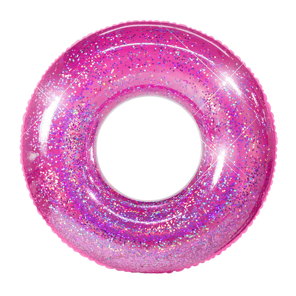 Glitter 42" Beach & Pool Tube with Orchid Glitter