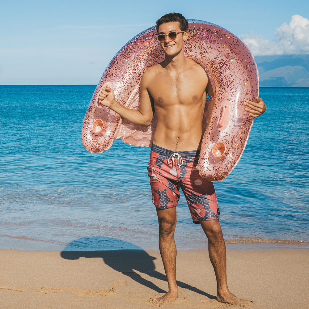 Jumbo Glitter Sun Chair with Rose Gold Glitter