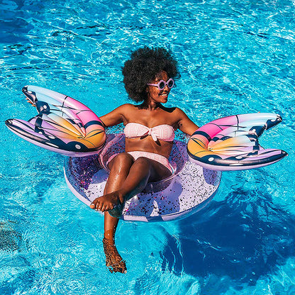 Glitter Butterfly - 40" Beach & Pool Tube