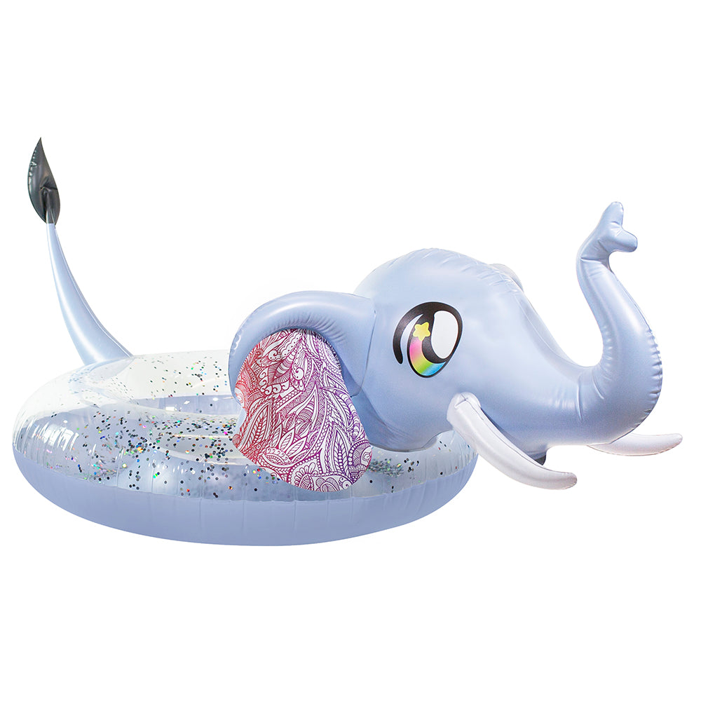 Glitter Elephant - 48" Jumbo Beach & Pool Tube