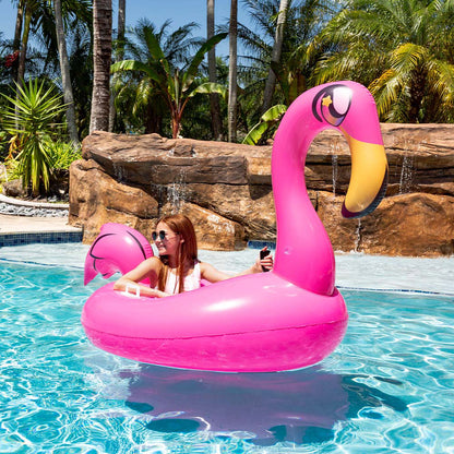 PoolCandy Flamingo Tube Runner Motorized Pool Float
