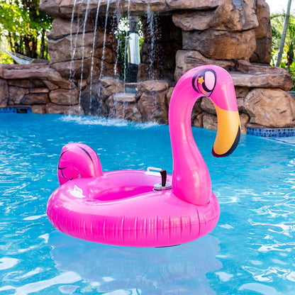 PoolCandy Flamingo Tube Runner Motorized Pool Float