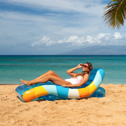 Inflatable Pool Chaise Lounger - Good Vibes