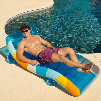 Inflatable Pool Chaise Lounger - Good Vibes