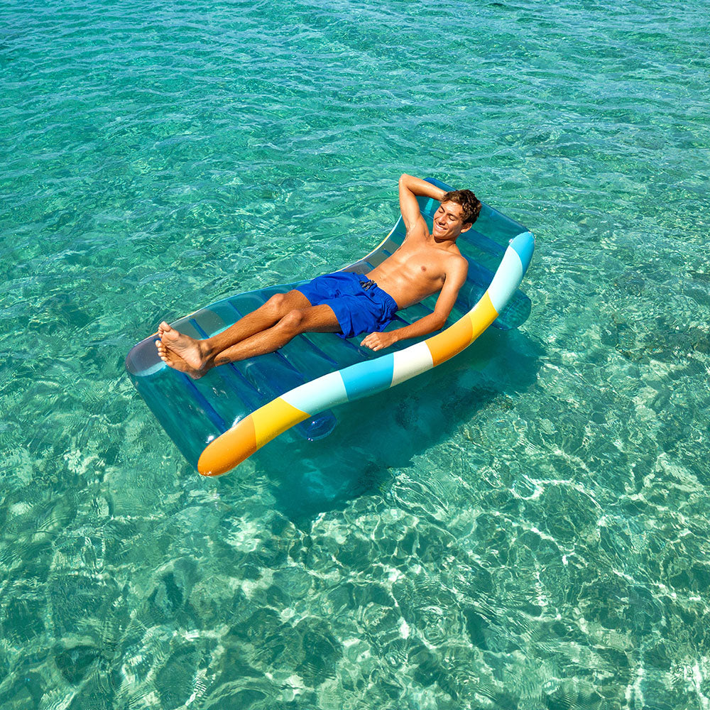 Inflatable Pool Chaise Lounger - Good Vibes