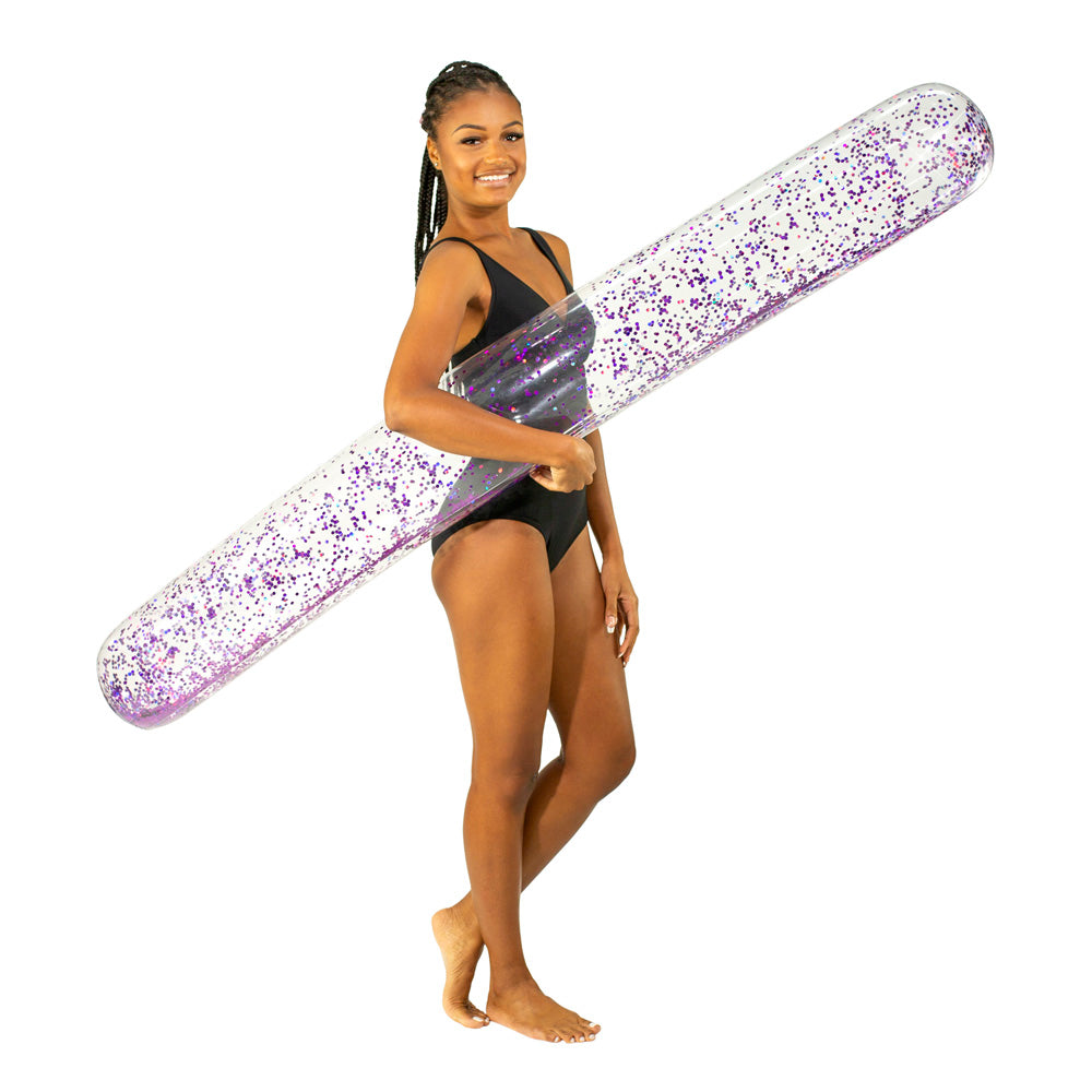 Glitter 72" Super Noodle with Orchid Glitter