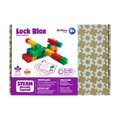Roylco Lock Blox STEAM Building Set - Colorful Educational Toy