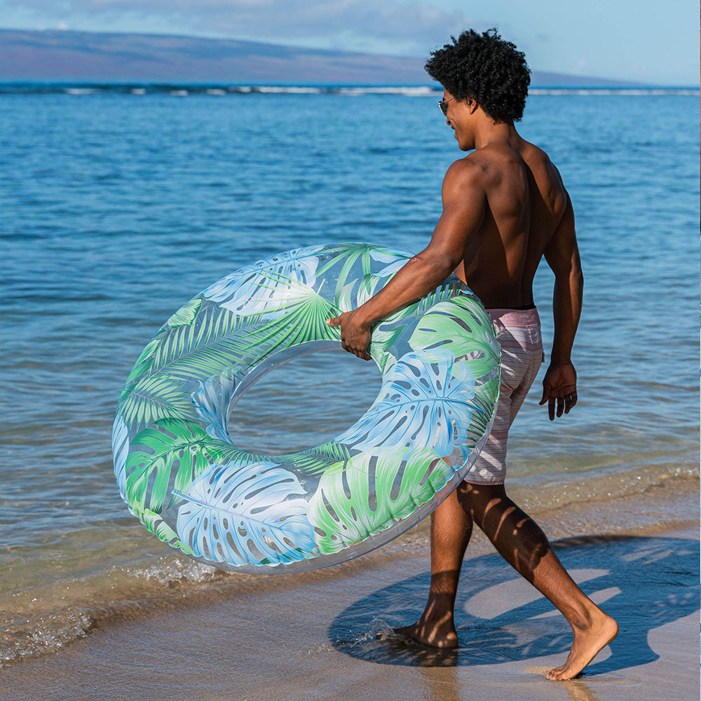 Resort Collection 48" Jumbo Pool Tube with Tropical Palms