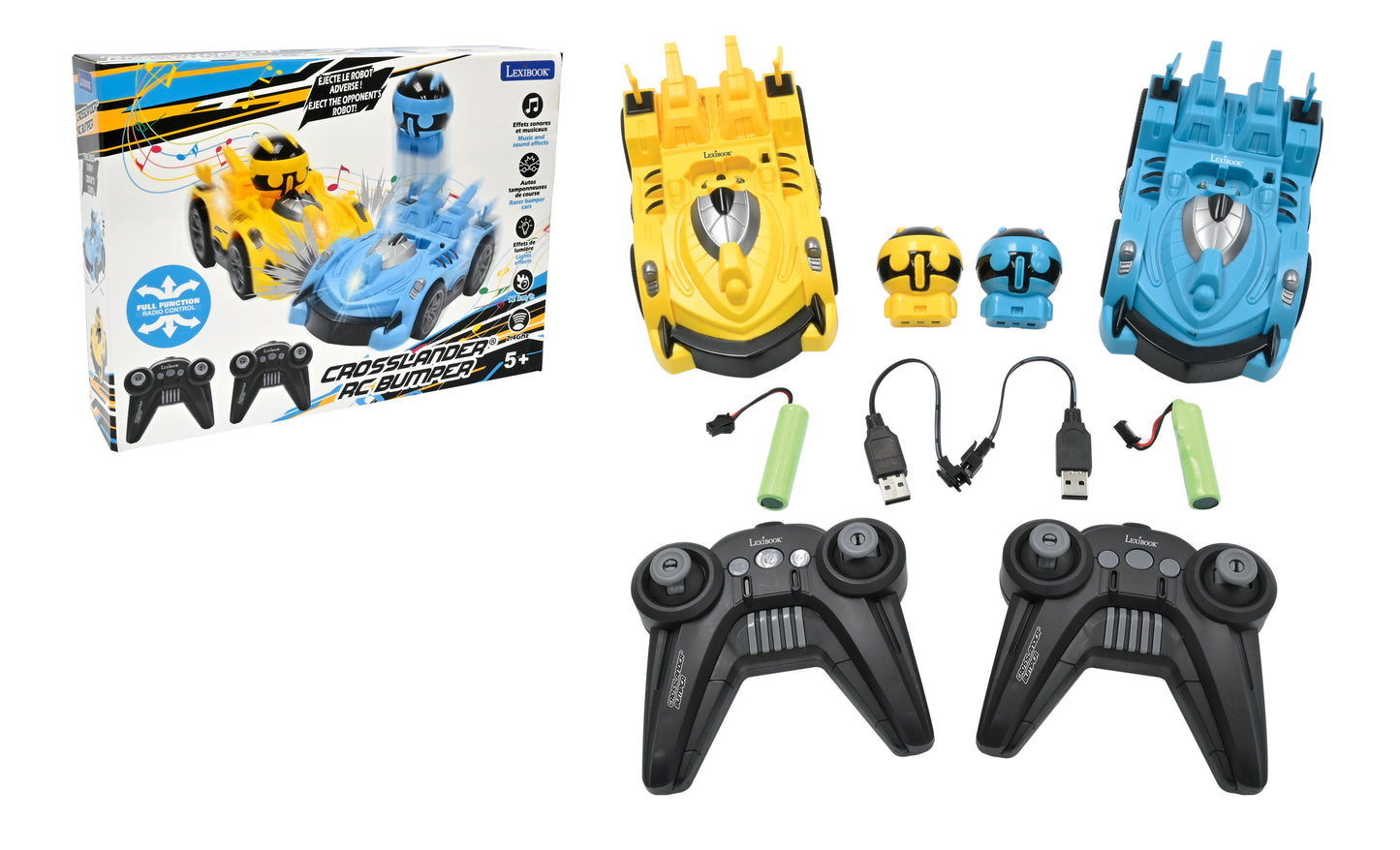 LEXIBOOK Crosslander Bumper Radio-Controlled Cars with Removable Figures