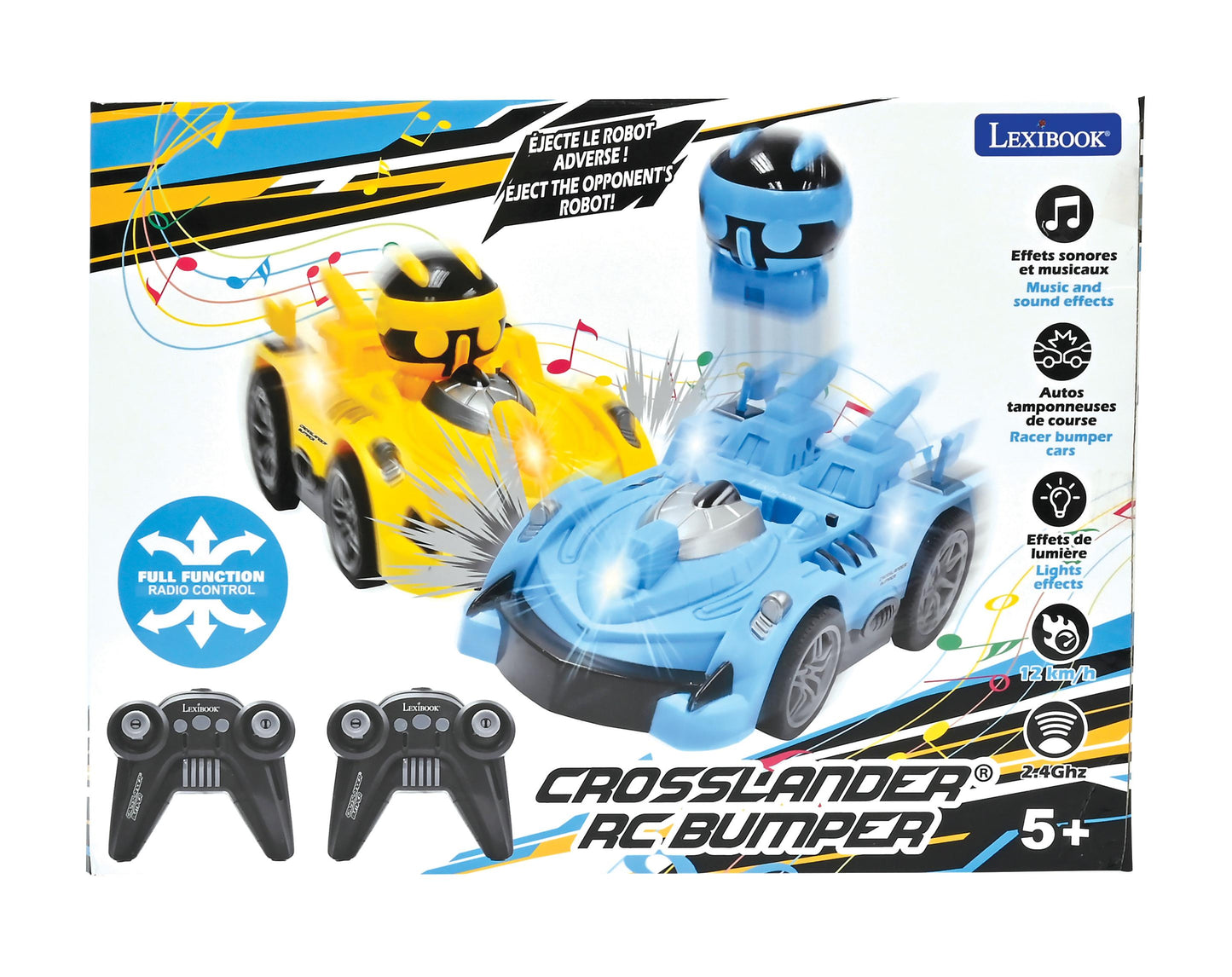 LEXIBOOK Crosslander Bumper Radio-Controlled Cars with Removable Figures