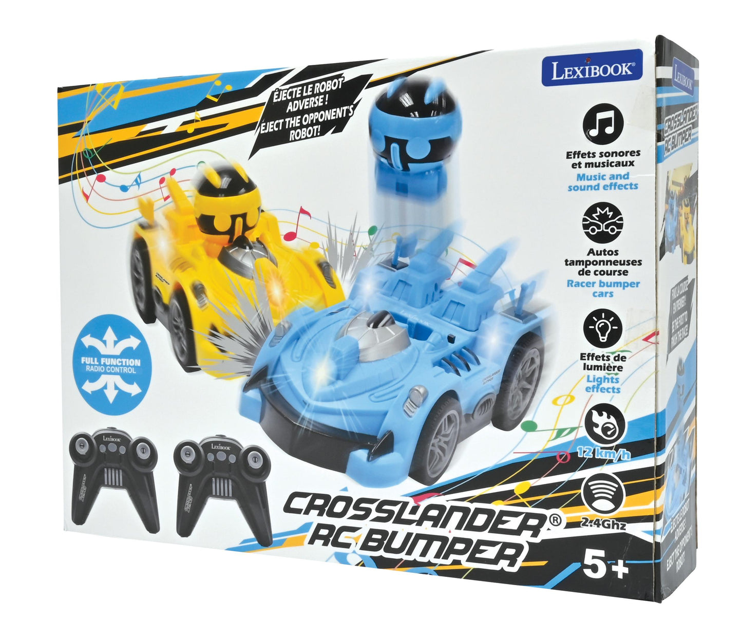 LEXIBOOK Crosslander Bumper Radio-Controlled Cars with Removable Figures