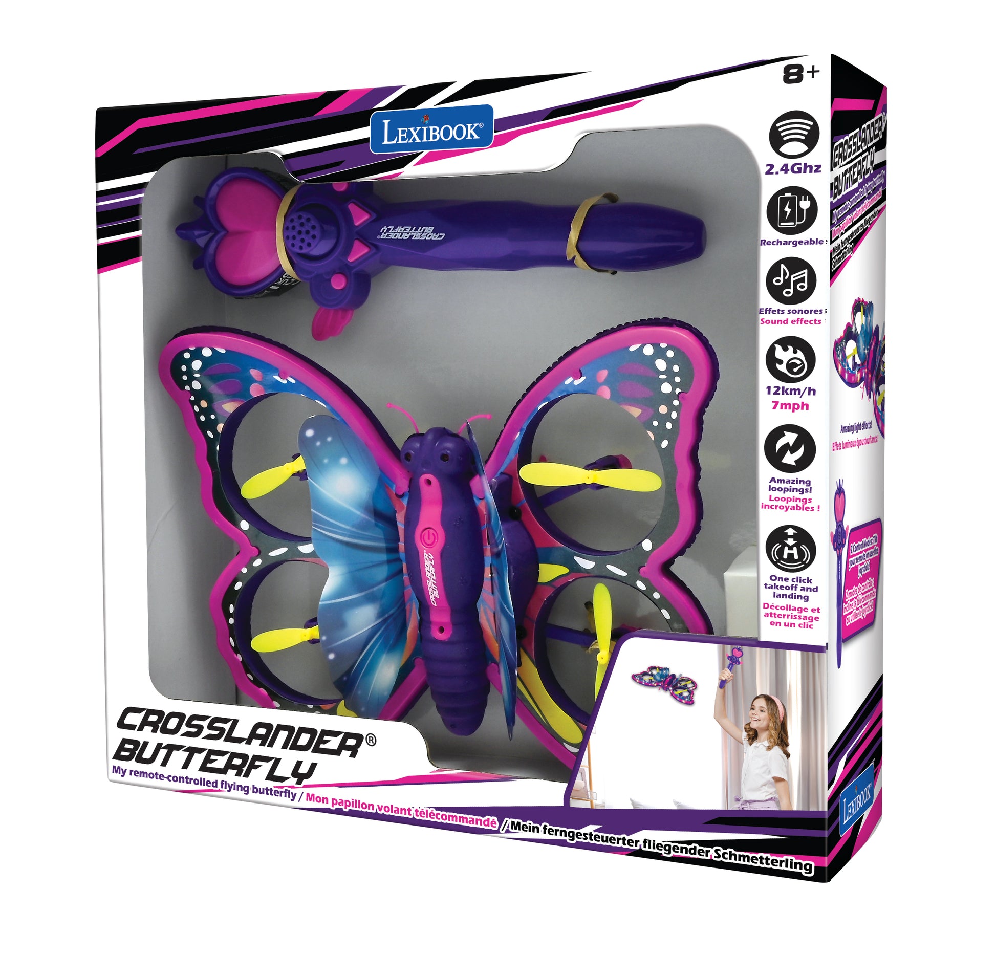 LEXIBOOK CROSSLANDER BUTTERFLY, a remote-controlled flying butterfly w Toys"R"Us LEXIBOOK CROSSLANDER BUTTERFLY, a remote-controlled flying butterfly w Toys"R"Us