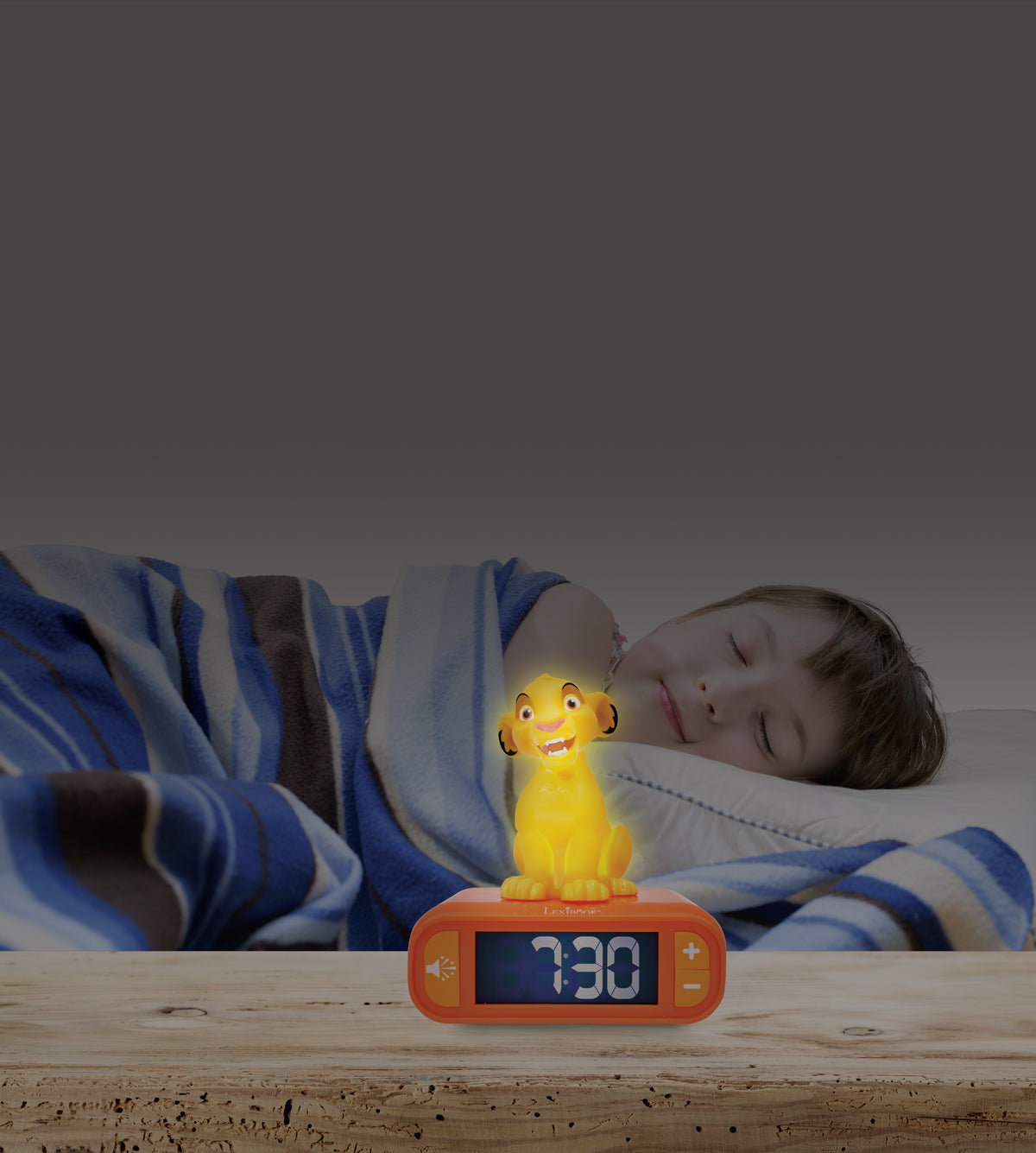 Simba Night light Alarm Clock with sounds