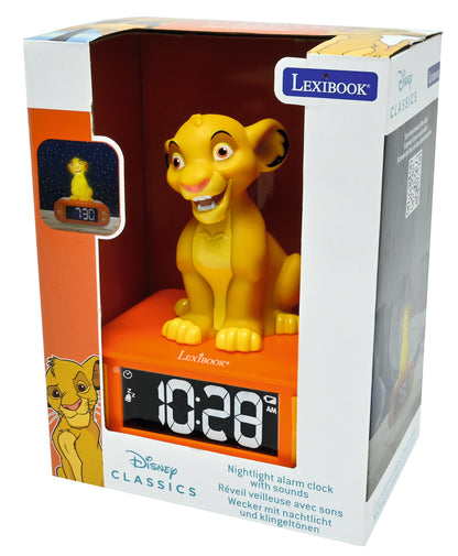 Simba Night light Alarm Clock with sounds