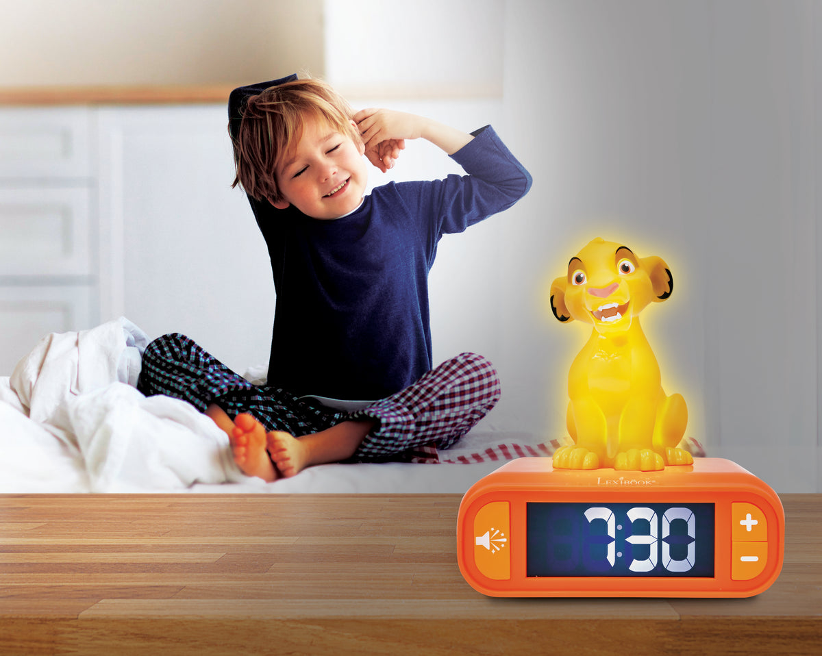 Simba Night light Alarm Clock with sounds