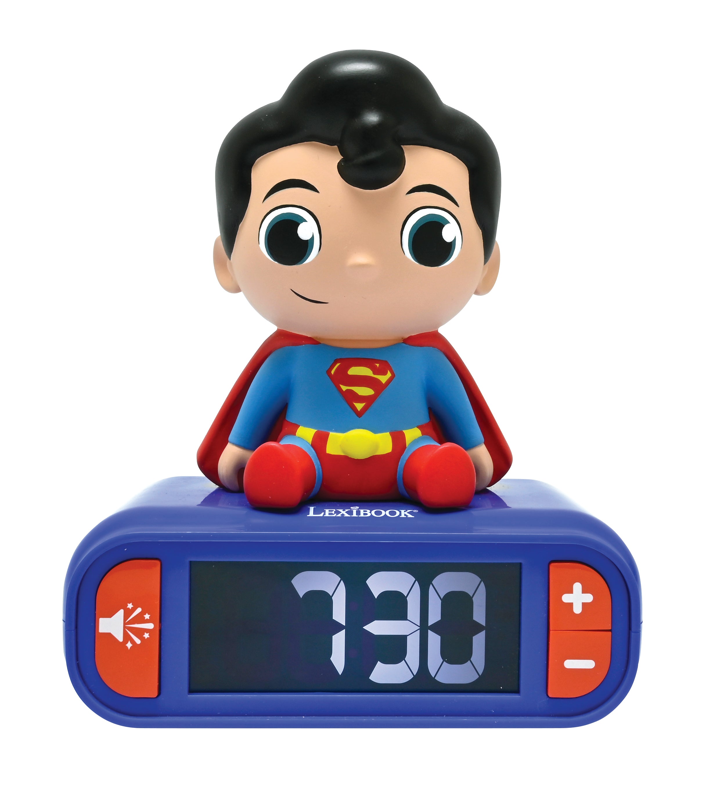 Superman-Themed Night Light and Sound Alarm Clock - Blue – Toys