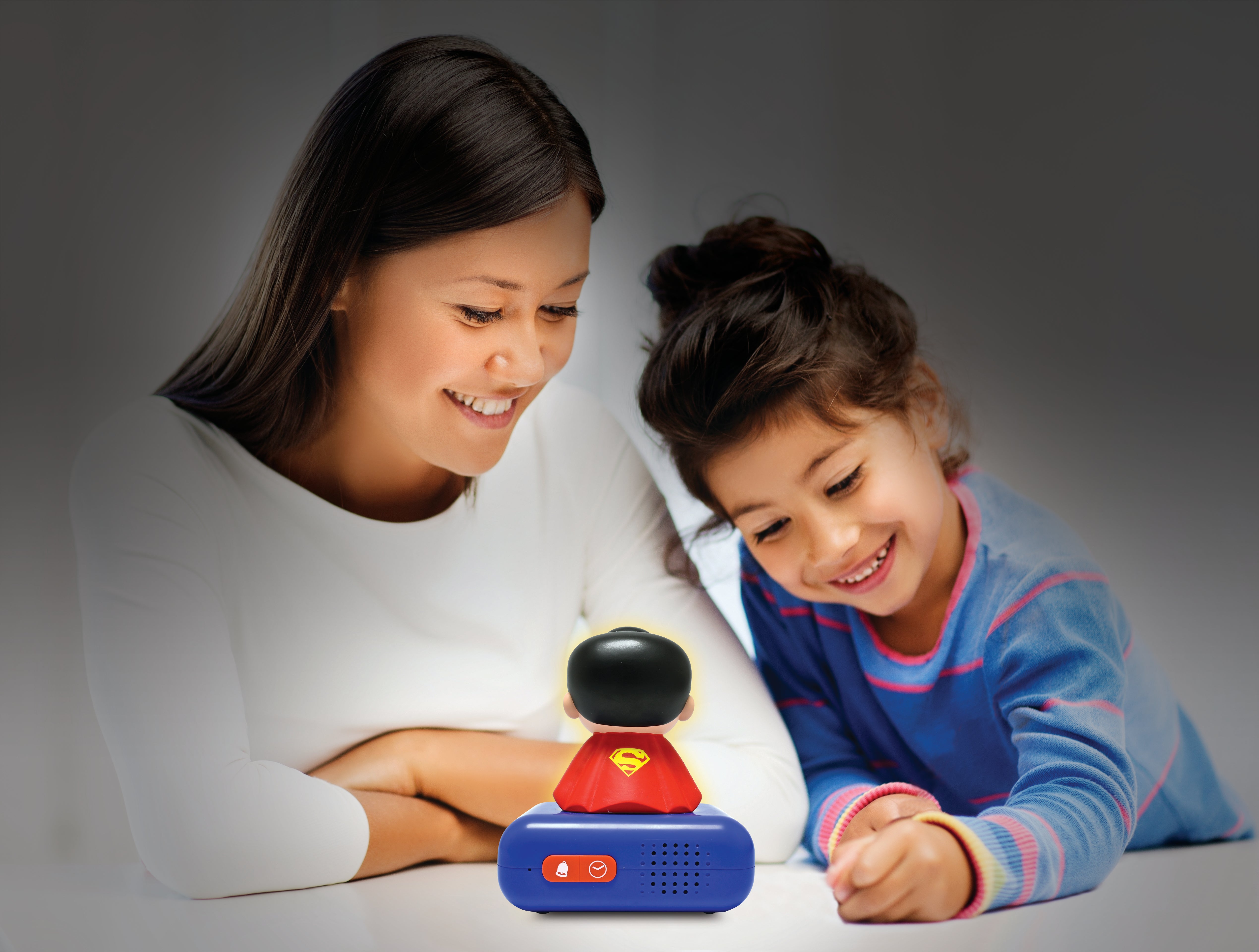Superman-Themed Night Light and Sound Alarm Clock - Blue – Toys