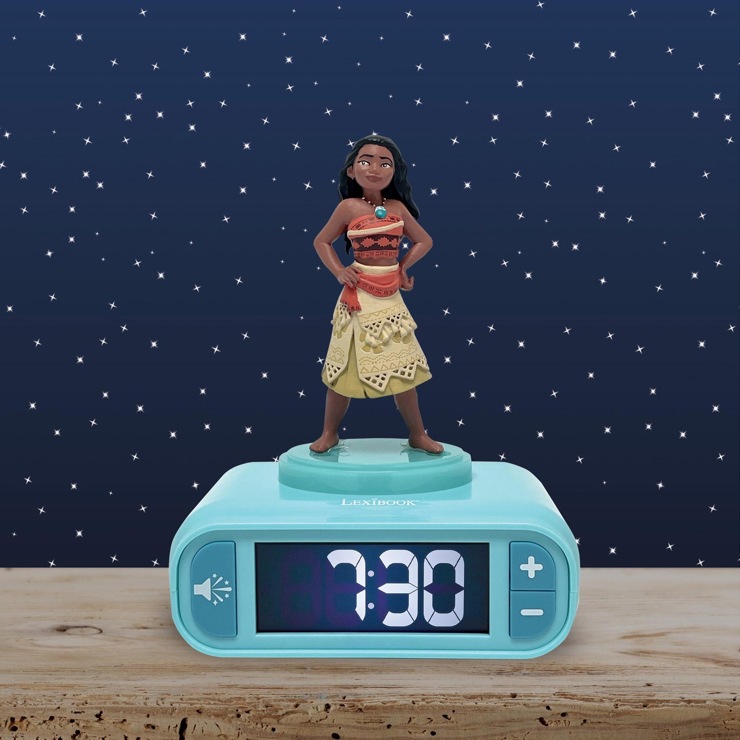 Lexibook Disney Vaiana Night Light Alarm Clock - Moana Themed