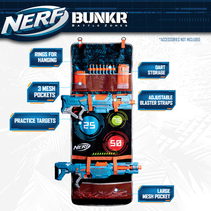 Bunkr Battle Zones Nerf Stow & Go Clash Cache - Organizer
