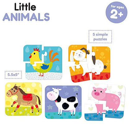 Banana Panda Little Animals 5-Pack Jigsaw Puzzle – 4 pc Each