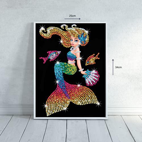 Sequin Art Red Range Mia Mermaid Sparkly Craft Kit - Multicolor