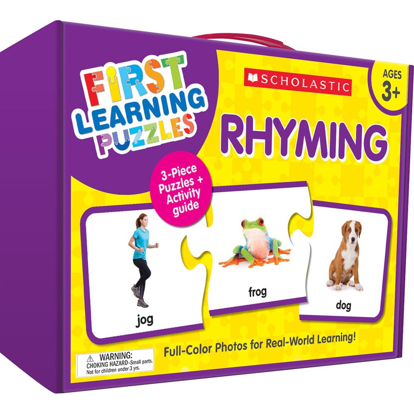 Scholastic First Learning Puzzles: Rhyming - Colorful Educational Toy ...