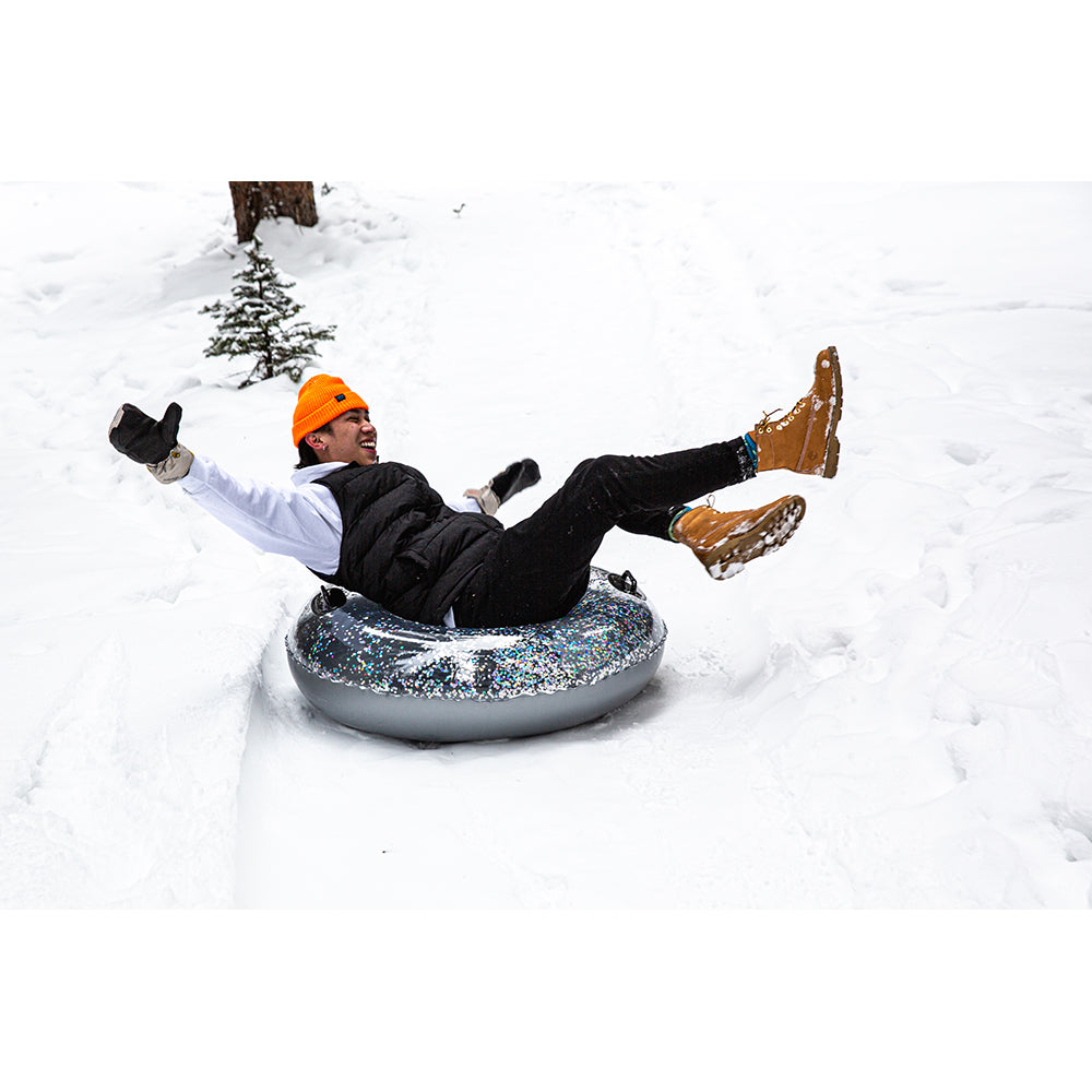 Glitter Snow Tube 42" - Silver Glitter