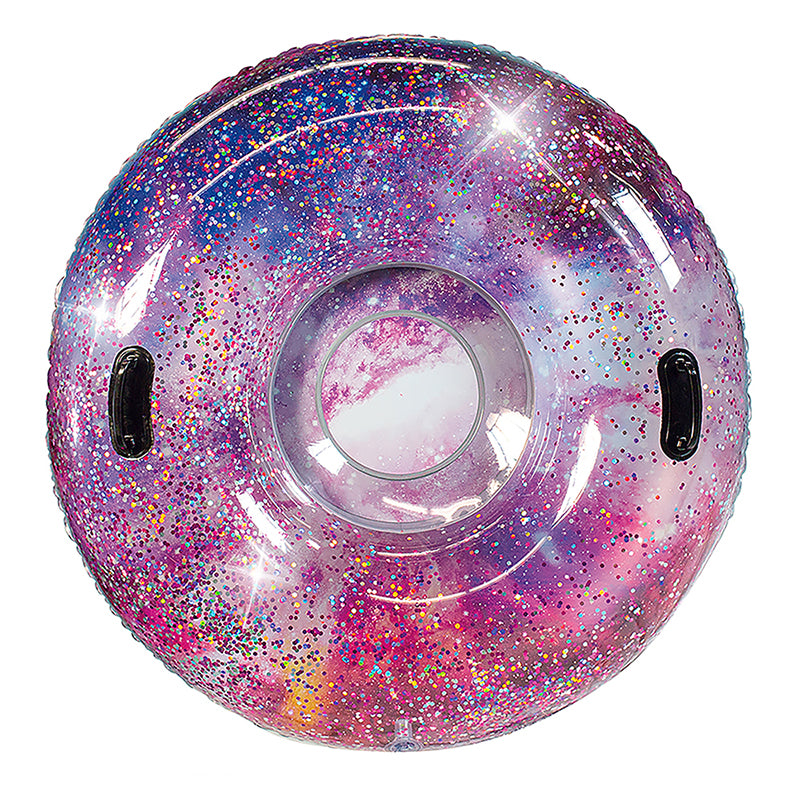 Galaxy Glitter Snow Tube 48"- Deep Space Pink Glitter