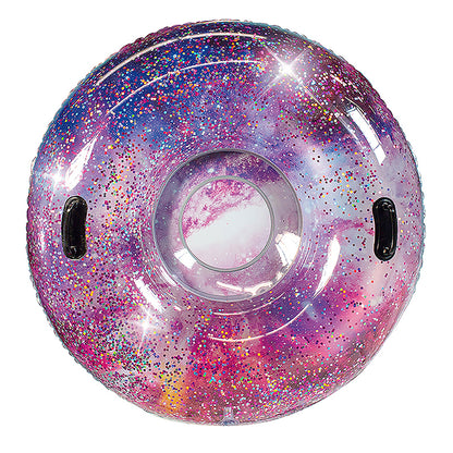 Galaxy Glitter Snow Tube 48"- Deep Space Pink Glitter