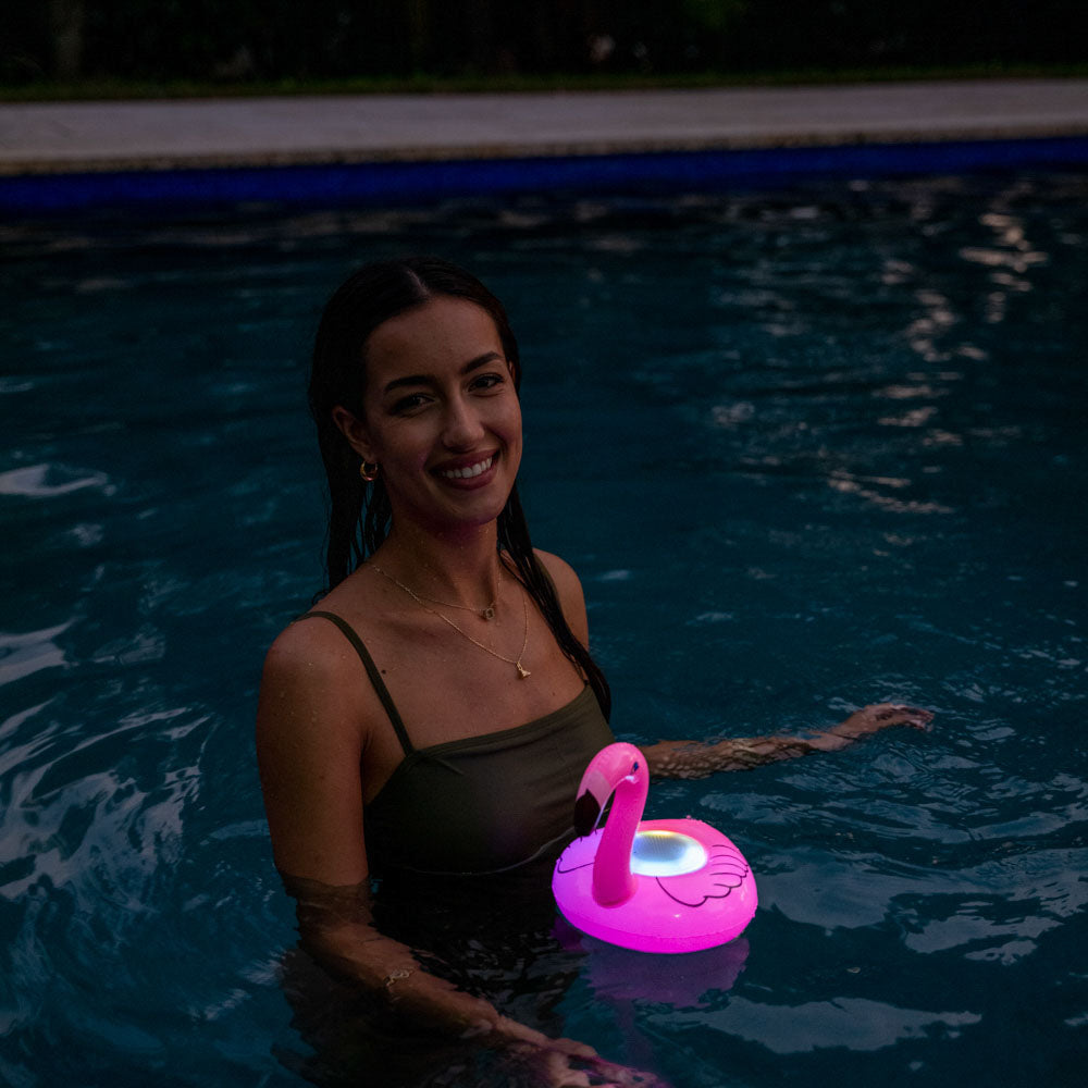 Floating Flamingo LED Speaker with Bluetooth