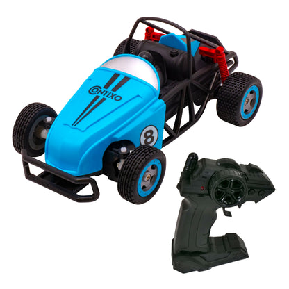 Contixo SC8 Buggy blue RC car with remote control, dual-speed racing toy