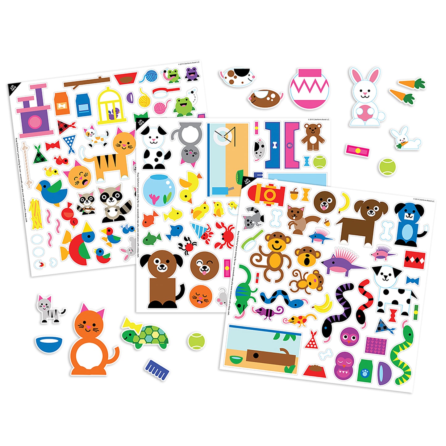 Colorforms Pets Picture Playset - Interactive Sticker Board – Toys