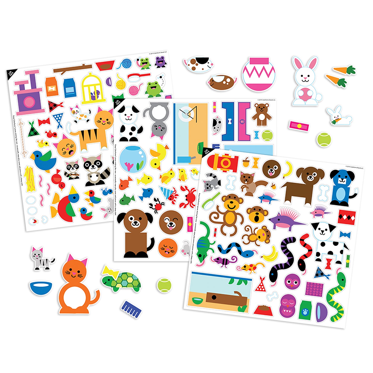 Colorforms Pets Picture Playset - Interactive Sticker Board