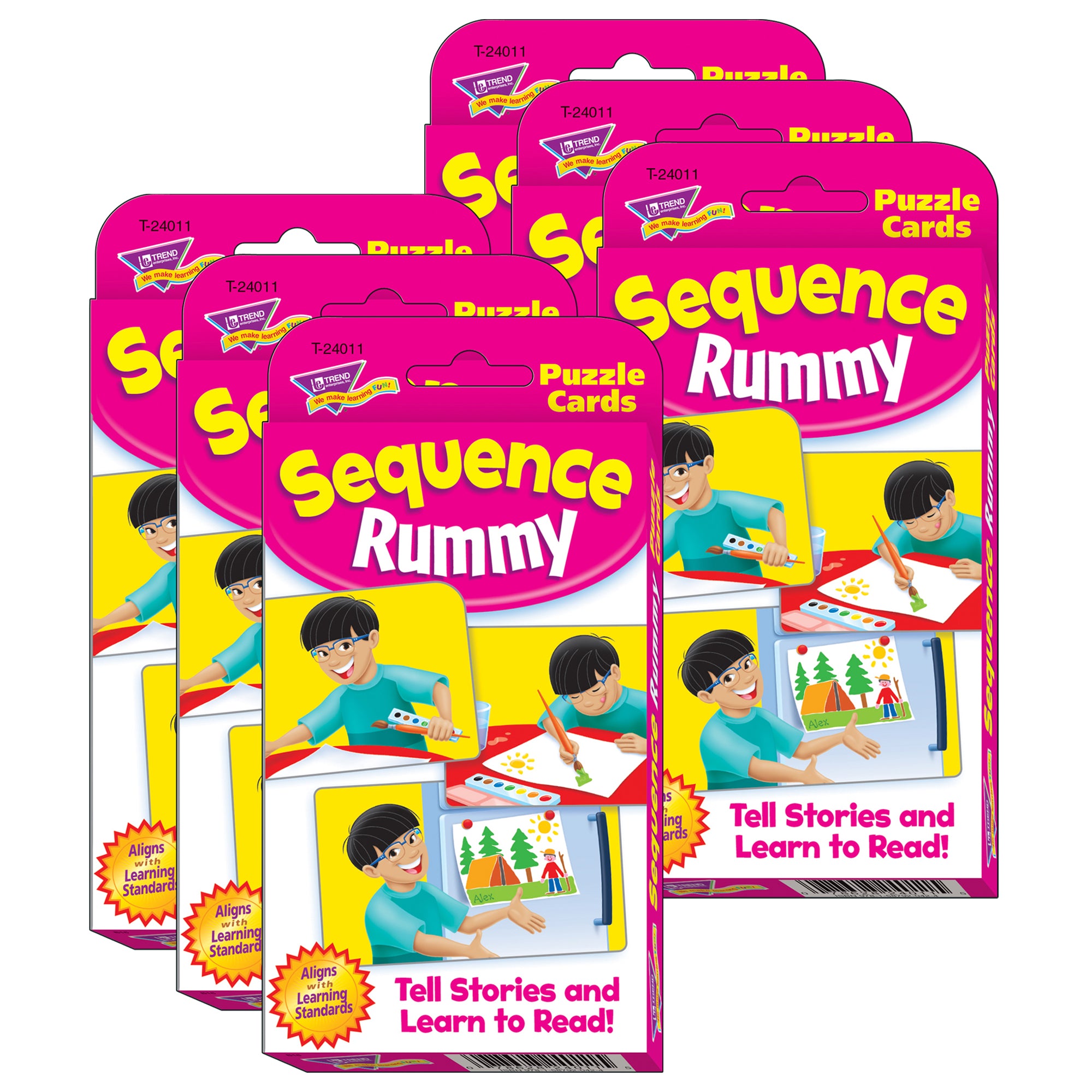 Sequennce Rummy TREND Sequence Rummy Challenge Cards - Storytelling Mastery Set, 6 Pac ...