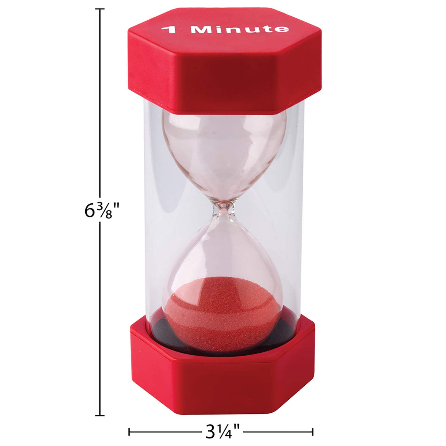 Teacher Created Resources 1-Minute Red Sand Timer - Large – Toys