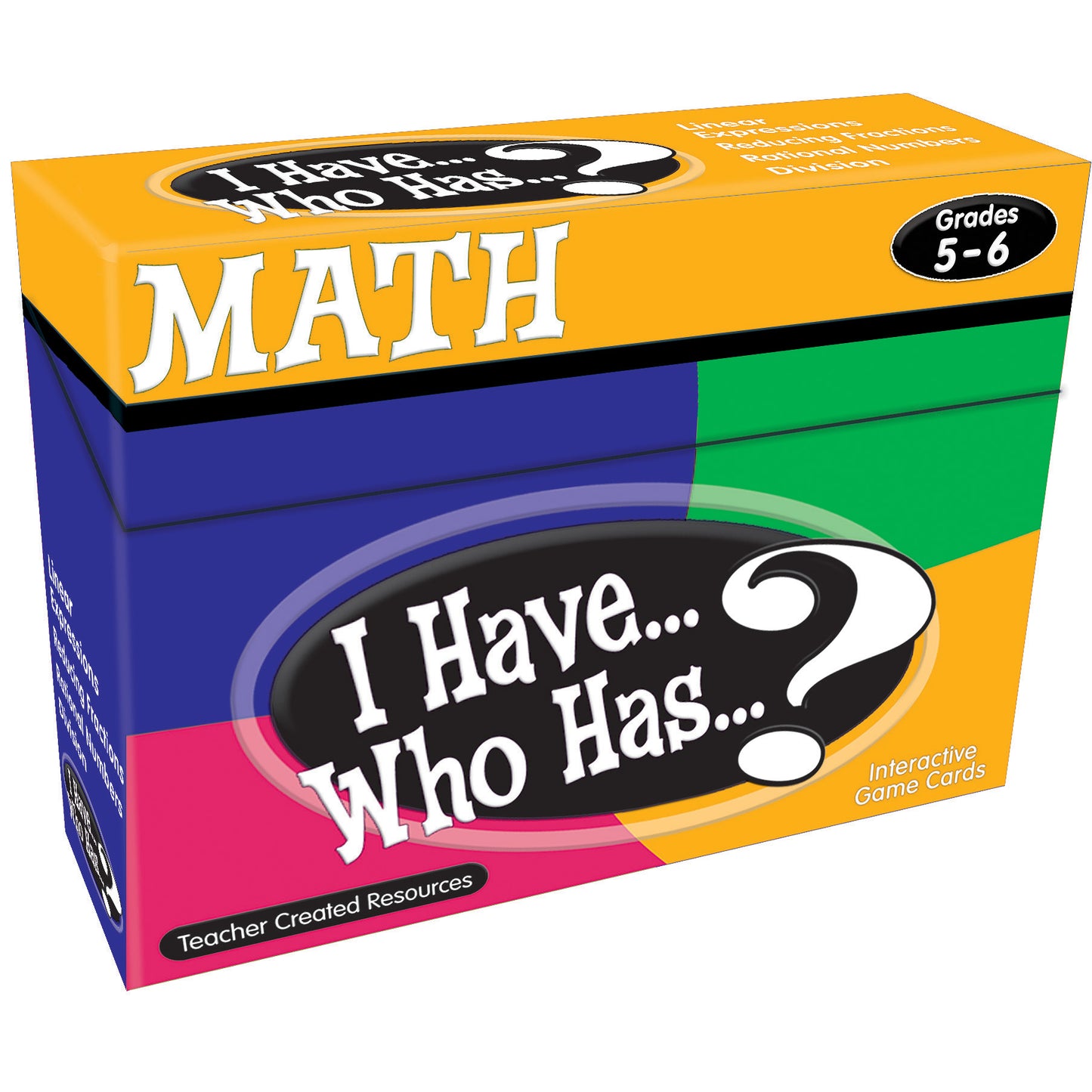 Teacher Created Resources® I Have, Who Has Math Game, Grade 5-6