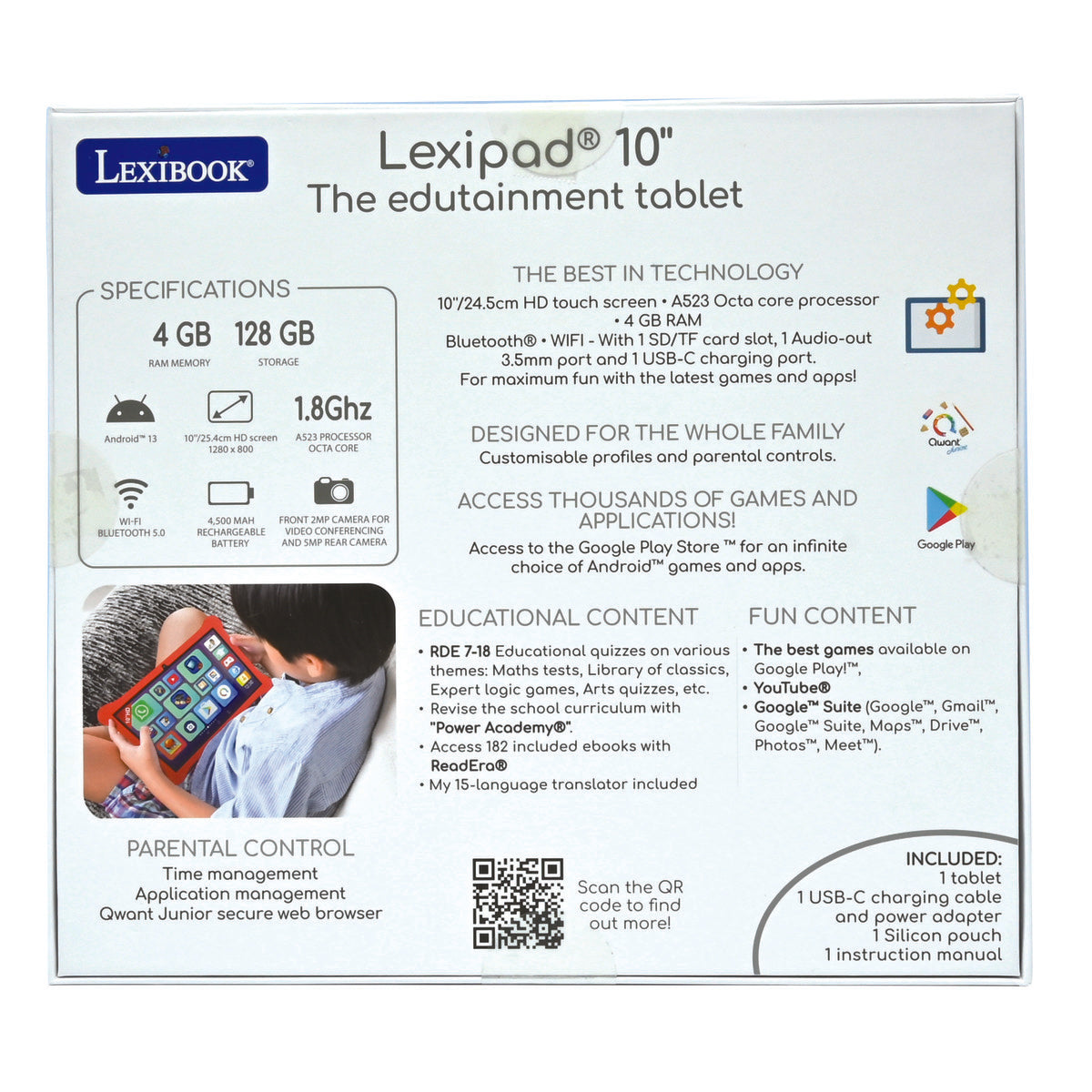 LEXIBOOK LexiTab® Master 10" with educational content
