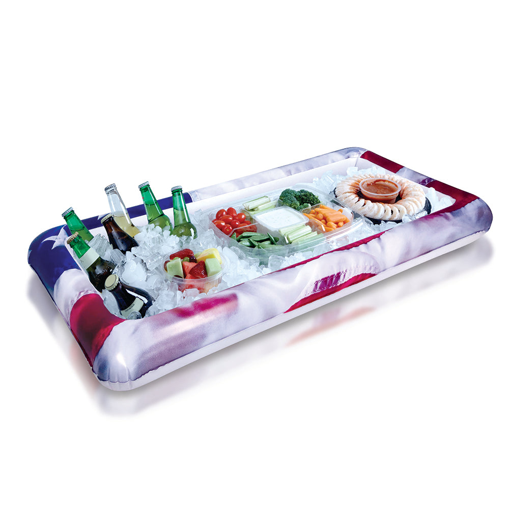 Patriotic Stars & Stripes Inflatable Buffet Cooler