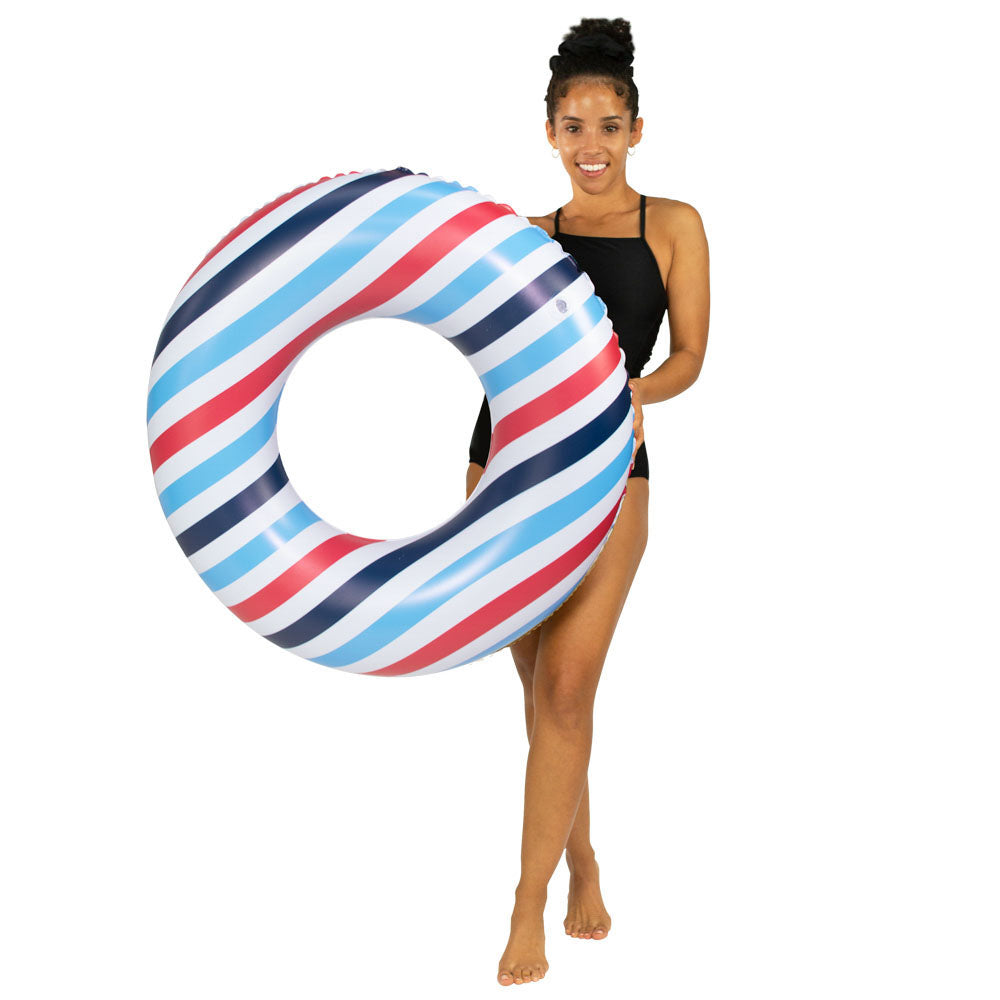 Americana 36" Pool Tube - Stripes & Stars
