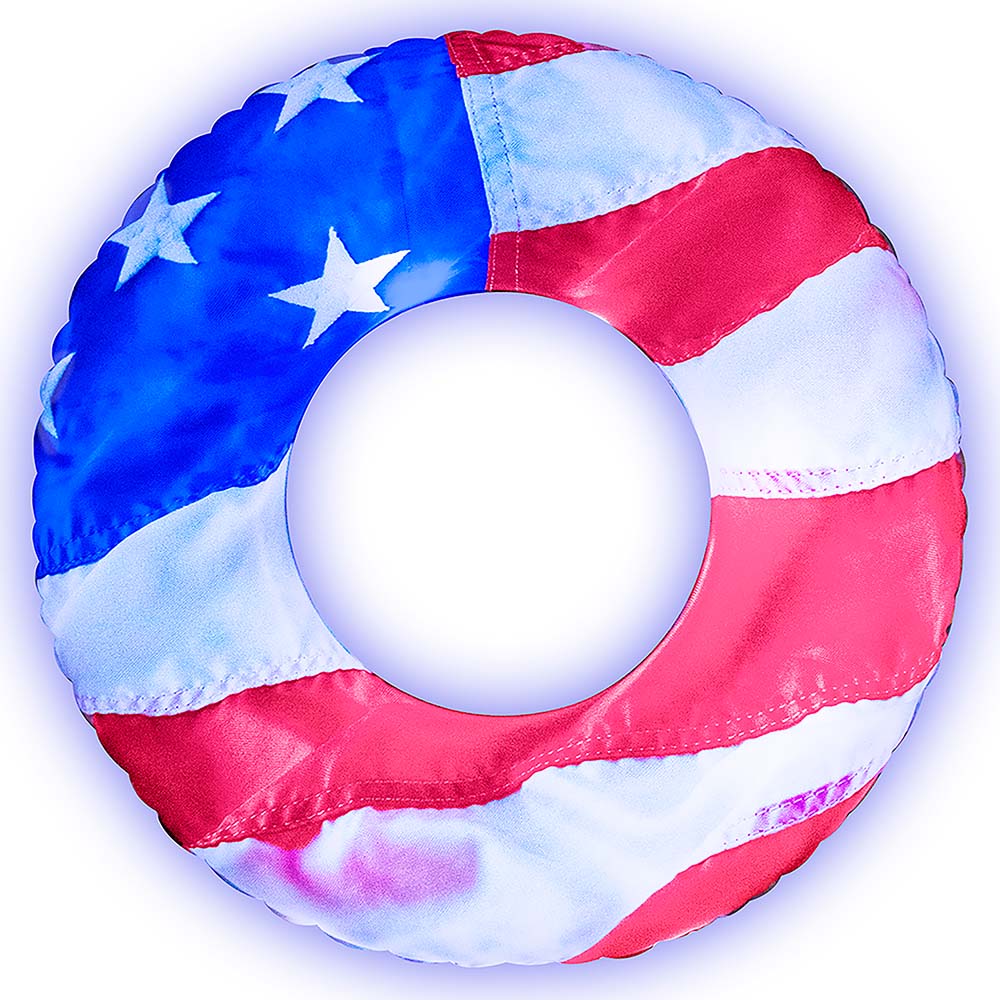 Stars & Stripes 42" LED Jumbo Beach & Pool Tube