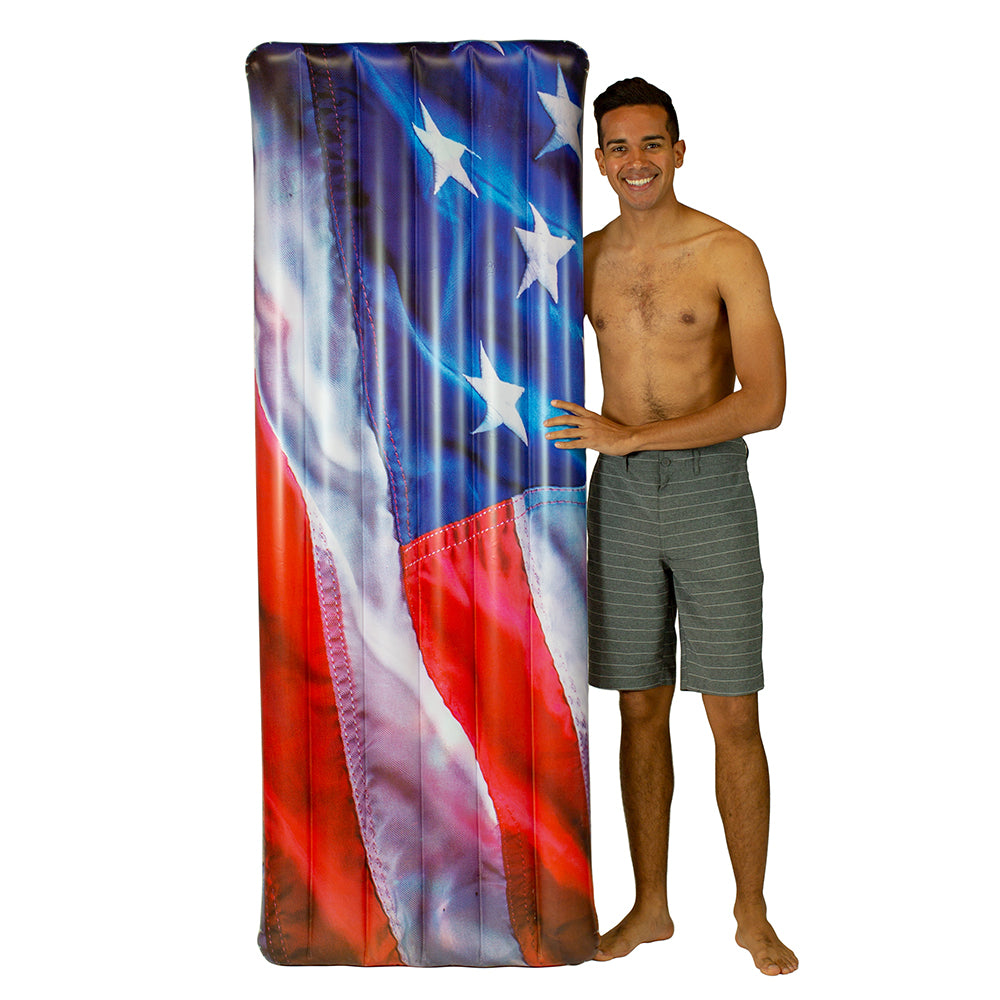 Stars & Stripes Deluxe Pool Raft - 74 x 30"