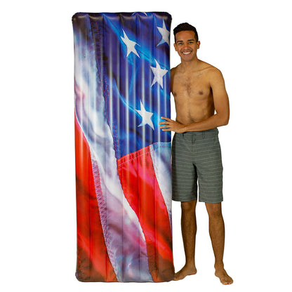 Stars & Stripes Deluxe Pool Raft - 74 x 30"