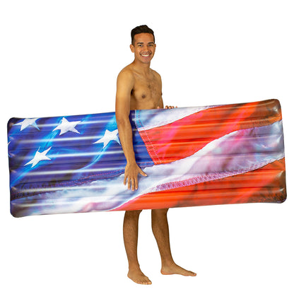 Stars & Stripes Deluxe Pool Raft - 74 x 30"