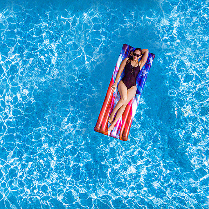 Stars & Stripes Deluxe Pool Raft - 74 x 30"