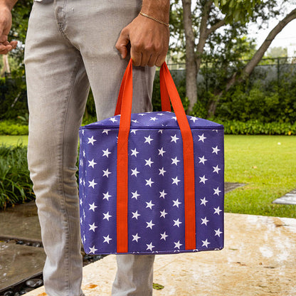 YardCandy Stars & Stripes Jumbo Wooden Tumbling Tower