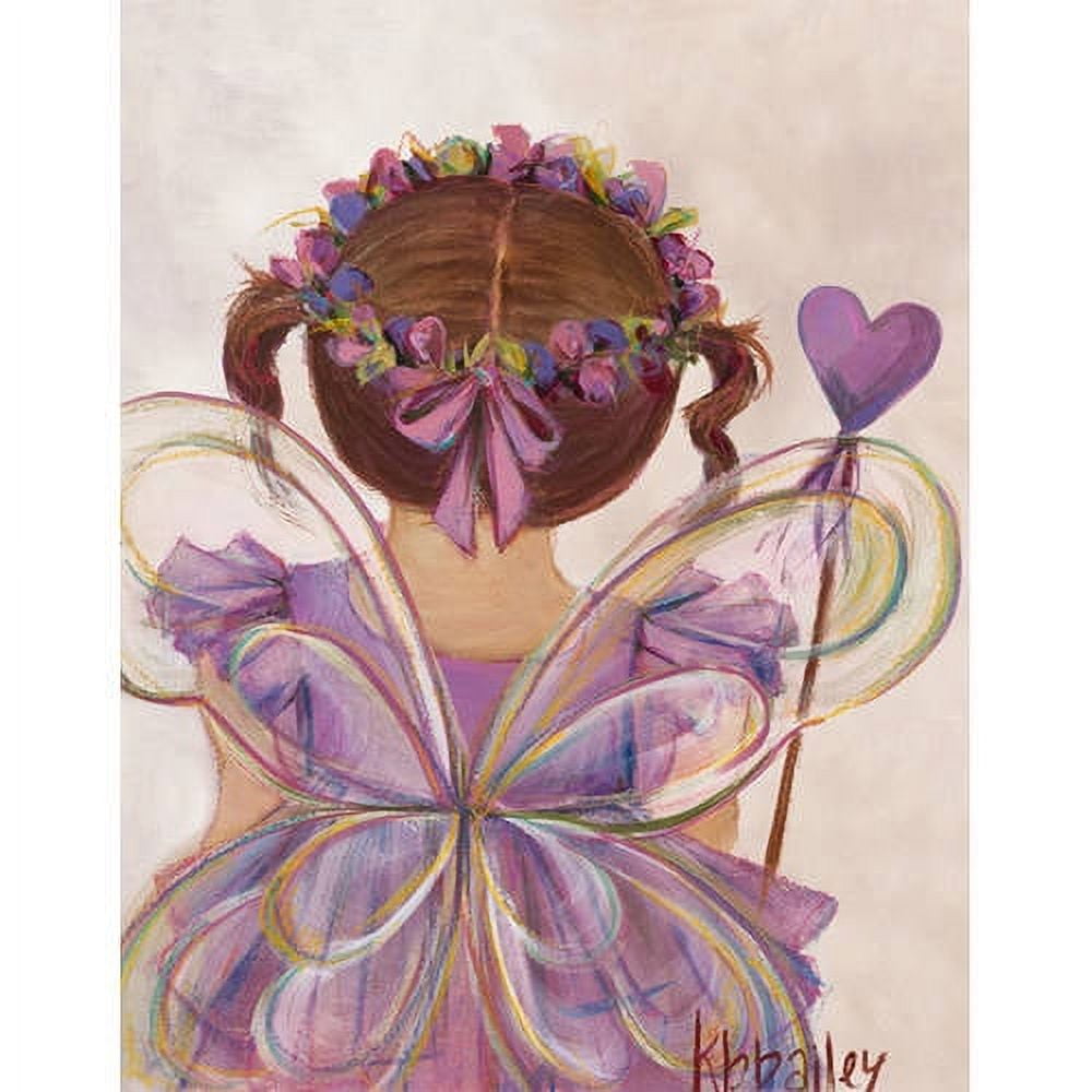 Oopsy Daisy Little Fairy Princess Blonde Canvas Wall Art, 14x18 in Pink